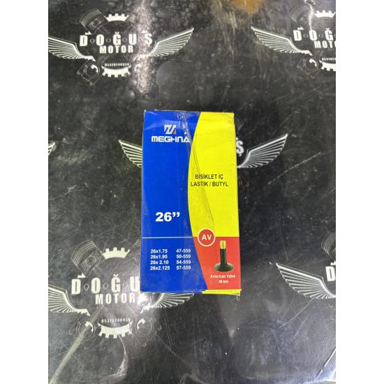 26*1.75-2.125 BİSİKLET İÇ LASTİK UZUN SİBOP