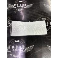 ABİ ÇOK İYİ YA STİCKER BEYAZ