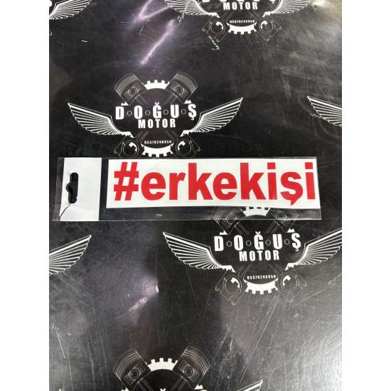 ERKEK İŞİ STİCKER KIRMIZI