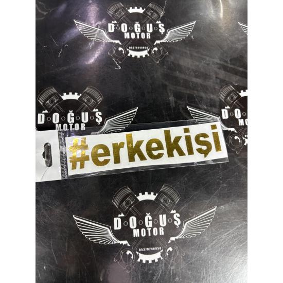 ERKEK İŞİ STİCKER SARI