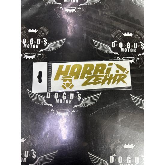 HARBİ ZEHİR STİCKER SARI