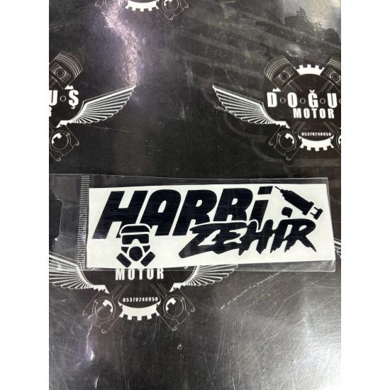 HARBİ ZEHİR STİCKER SİYAH