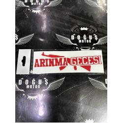 ARINMA GECESİ STİCKER KIRMIZI