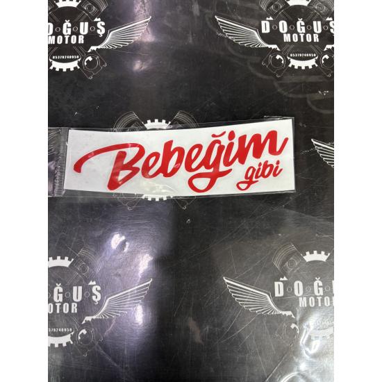 BEBEĞİM GİBİ STİCKER KIRMIZI