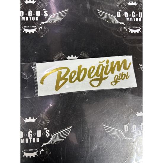BEBEĞİM GİBİ STİCKER SARI