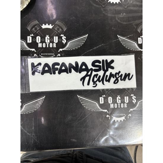 KAFANA SIK AÇILIRSIN STİCKER SİYAH