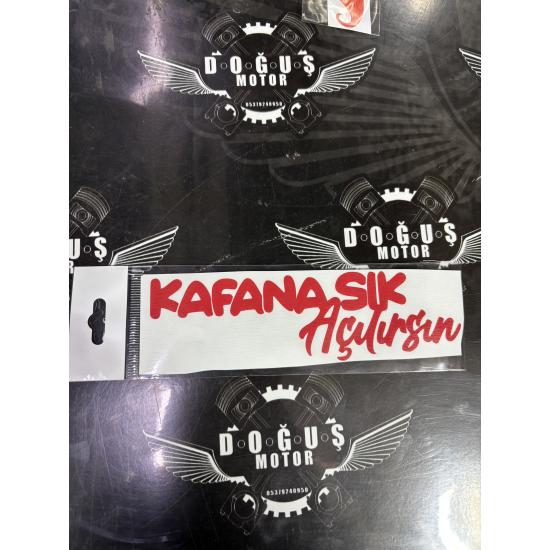 KAFANA SIK AÇILIRSIN STİCKER KIRMIZI