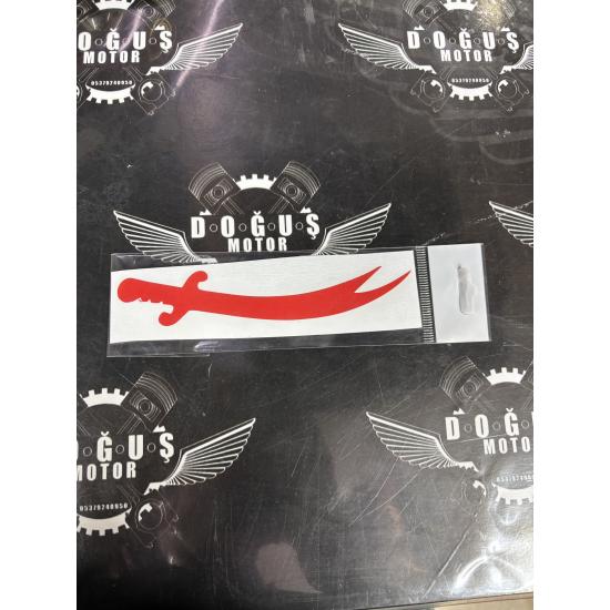 KILIÇ STİCKER KIRMIZI