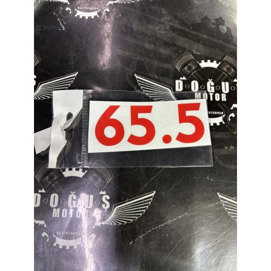 65.5 STİCKER KIRMIZI
