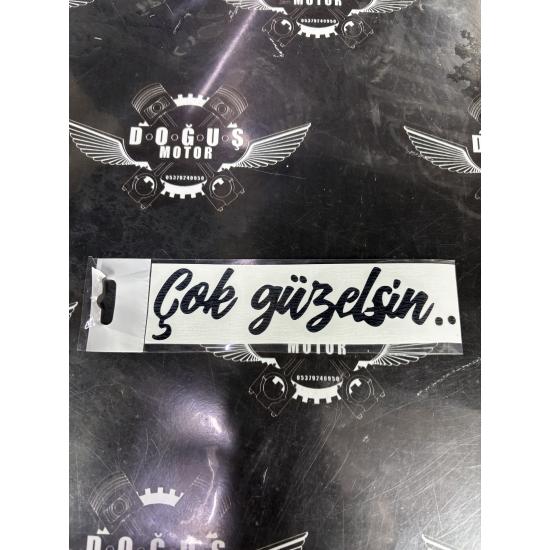 ÇOK GÜZELSİN STİCKER SİYAH