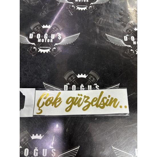 ÇOK GÜZELSİN STİCKER SARI