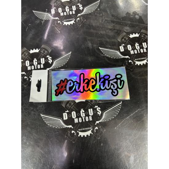 ERKEK İŞİ HOLOGRAM STİCKER 