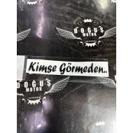 KİMSE GÖRMEDEN STİCKER SİYAH