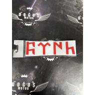 GÖKTÜRK STİCKER KIRMIZI