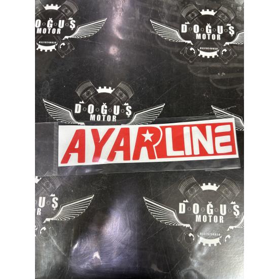 AYARLİNE STİCKER KIRMIZI