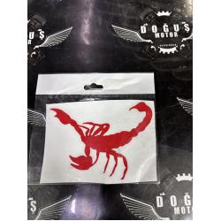 AKREP STİCKER KIRMIZI