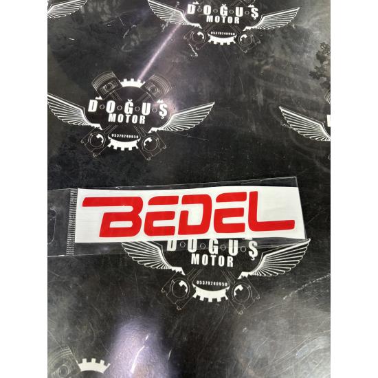 BEDEL STİCKER KIRMIZI