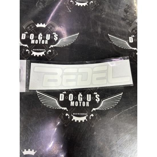 BEDEL STİCKER BEYAZ