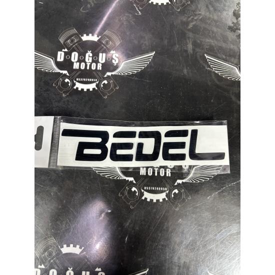 BEDEL STİCKER SİYAH