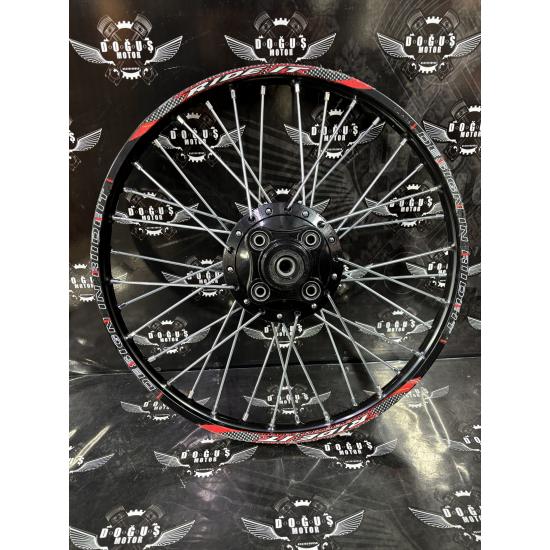 19 RİDEİT SİYAH GÖBEKLİ DİZİLİ JANT