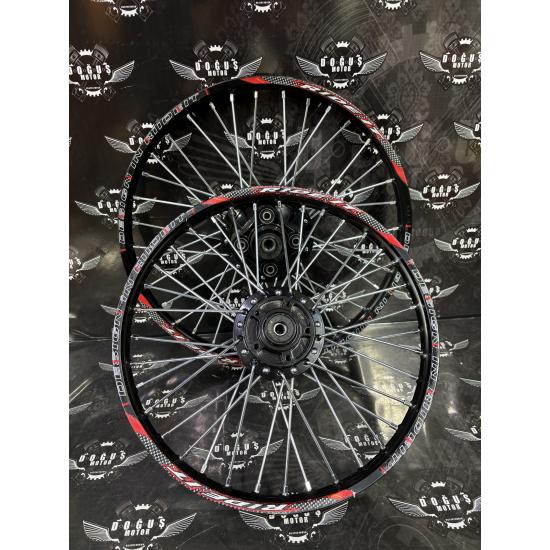 17 - 19 RİDEİT SİYAH GÖBEKLİ DİZİLİ JANT DİSK MODEL