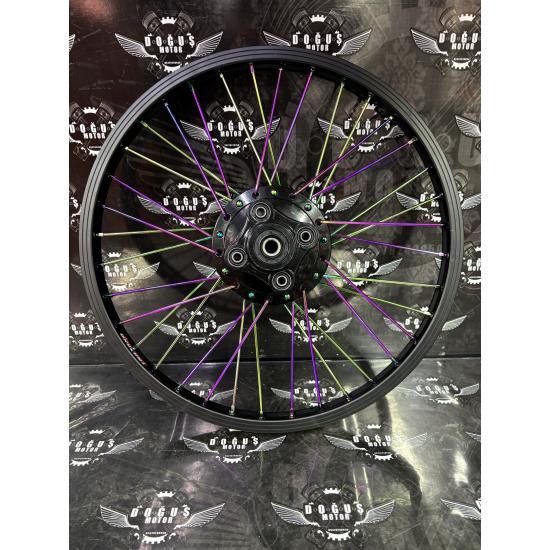 24 TRAZANO SİYAH GÖBEK BUKALEMUN TEL DİZİLİ JANT