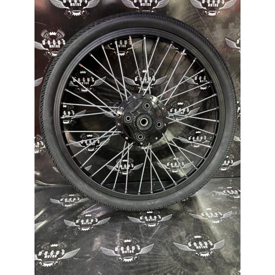 24 TRAZANO SİYAH GÖBEK NİKEL TEL DİZİLİ JANT LASTİKLİ 