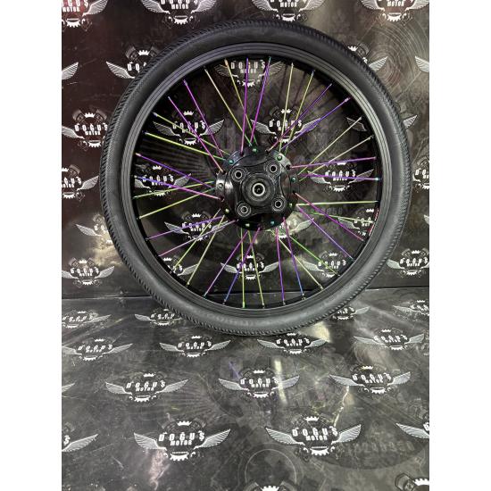 24 TRAZANO SİYAH GÖBEK BUKALEMUN TEL DİZİLİ JANT LASTİKLİ 