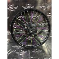 19 SİYAH ÇEMBERLİ SİYAH GÖBEKLİ BUKALEMUN TELLİ DİZİLİ JANT