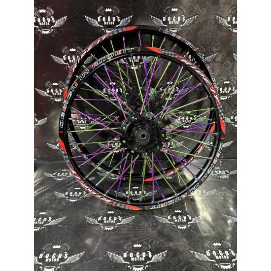 17 - 19 RİDEİT SİYAH GÖBEKLİ BUKALEMUN TELLİ DİZİLİ JANT DİSK MODEL