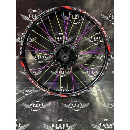 17 RİDEİT SİYAH GÖBEKLİ BUKALEMUN TELLİ DİZİLİ JANT DİSK MODEL