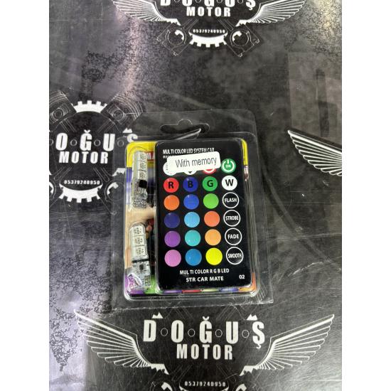 KUMANDALI PARK ÇAKARI 7 RENK 2 AMPUL