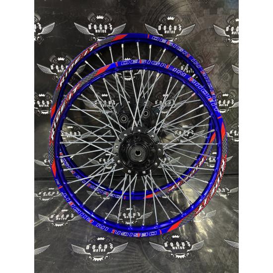 17 - 19 MAVİ RİDEİT SİYAH GÖBEKLİ DİZİLİ JANT DİSK MODEL