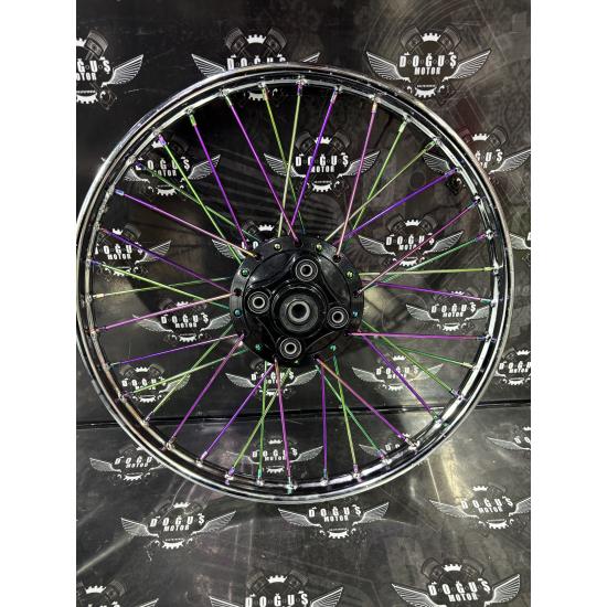 24 NİKEL ARKA JANT SİYAH GÖBEK BUKALEMUN TELLİ