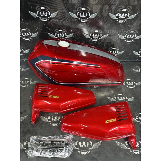 MTS KIRMIZI KALEM  ŞERİTLİ DEPO SETİ YAN KAPAKLI 