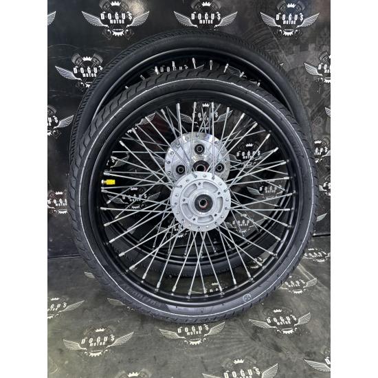 17 - 24 DEMİR SİYAH ÇEMBER ÖN ARKA JANT ÖN DİSK MODEL LASTİKLİ